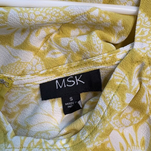 MSK Maxi Sundress Size Small Yellow EUC - Picture 7 of 9